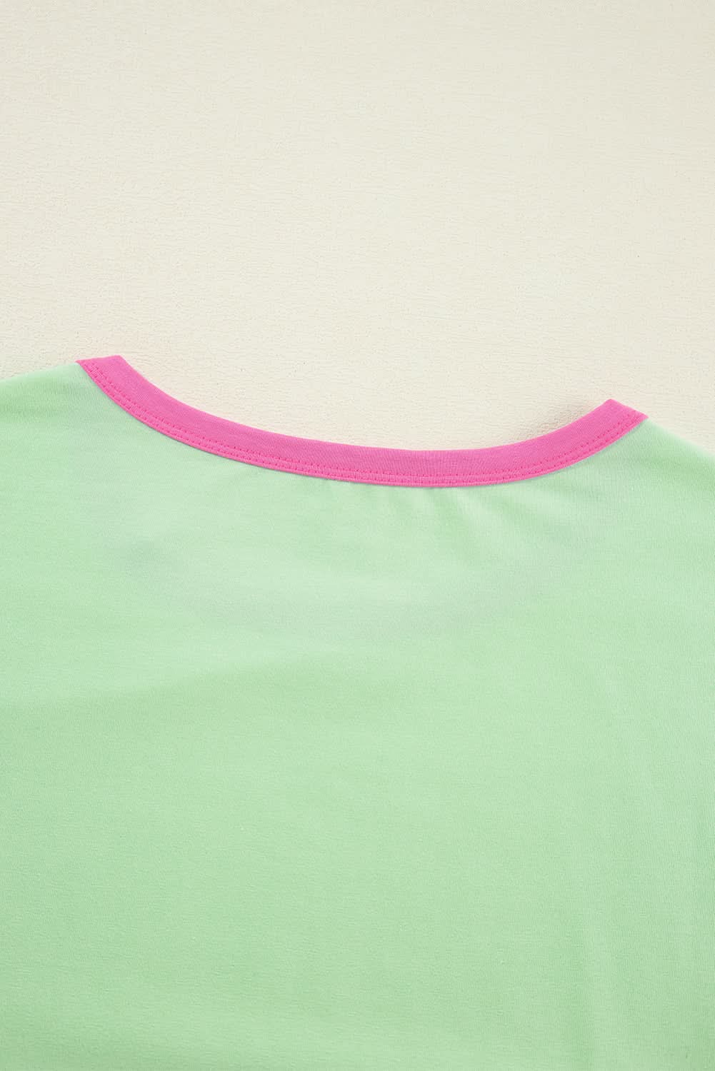 Oversized green colorblock top - Love Salve